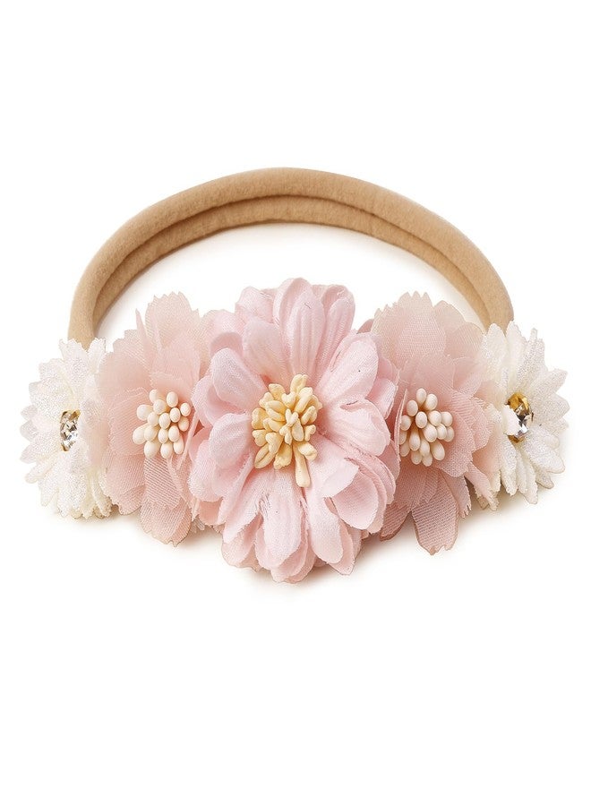 mligril Baby Girls Headband & Socks Set, Cute Non Slip Cotton Socks with Flower Hair Bows Bowknot Style Baby Accessories Gifts for Newborn Infant Toddler - Image 3